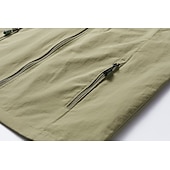 voordelige actieve bovenkleding voor heren-Voor heren Vissersvest Wandelvest Mouwloos Overkleding Rits top Buiten waterdicht Winddicht Ultralicht (UL) Ademend Chinlon Zwart Leger Groen Grijs Jagen Vissen Klimmen / Sneldrogend / Multi Pocket