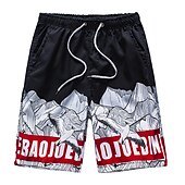 abordables maillot de bain boxer homme-maillot de bain pour hommes short de plage à séchage rapide cordon de serrage léger avec taille et poches élastiques