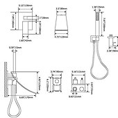 billiga Duschkranar-Duschkran / Duschsystem Uppsättning - Handdusch inkluderad Vattenfall Nutida Krom Monteras inomhus Keramisk Ventil Bath Shower Mixer Taps