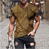 voordelige T-shirts in grote maten voor heren-Voor heren Grote maten Overhemd Groot en klein Grafisch Ronde hals Afdrukken Korte mouw Zomer Ontwerper Casual Groot en klein Dagelijks Feestdagen Tops
