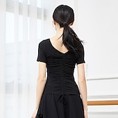 cheap Dance Basic-Activewear Top Pure Color Women&#039;s Performance Training Short Sleeve High Modal