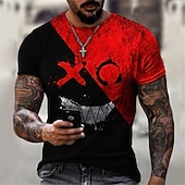 Men's Plus Size T shirt Tee Big and Tall Graphic Crew Neck Short Sleeve Summer Designer Basic Casual Slim Fit Casual Daily Tops 24
