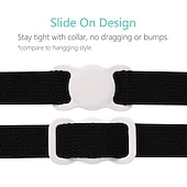 abordables Fundas Airtag-teléfono Funda Para Apple AirTag AirTag Estuche de silicona Portátil Con Llavero Anti-perdida Color sólido Silicona