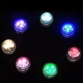economico Luci subacquee-12pcs subacquea sommergibile esterna led piscina luce con telecomando a batteria lampada da notte subacquea serbatoio di pesci stagno piscina acquario vaso di natale decorazione della festa nuziale