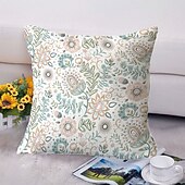 baratos estilo floral e plantas-jardim floral capa de almofada dupla lateral 1 unidade capa de travesseiro macio capa de almofada fronha para sofá quarto sala de estar almofada externa lavável à máquina de qualidade superior para