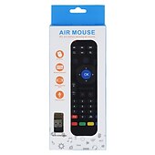 Недорогие Приставки TV Box-заводская розетка mx3-a беспроводная 2,4 ГГц воздушная мышь мини-клавиатура мини-размер новинка 81 шт. клавиши мышь умный голосовой пульт дистанционного управления радиочастотная беспроводная