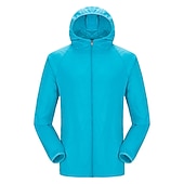 cheap Men&#039;s Running Jackets-Men&#039;s Women&#039;s Windbreaker Running Skin Jacket Pocket Full Zip Long Sleeve Jacket Athletic Athleisure Fall Waterproof UV Sun Protection Windproof Breathable Fitness Running Walking Sportswear
