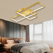 ieftine Lumini Reglabile-Plafoniera led cu 3 lumini de 105 cm aluminiu cu model geometric lumina liniara cu incasare stil modern finisaje vopsite reglabile lumini pentru sufragerie birou reglabile doar cu telecomanda