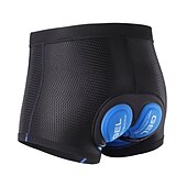 baratos Roupa interior masculina e Camada Base-Arsuxeo Homens Roupa interior de ciclismo Calções de bicicleta Shorts acolchoados 3D Moto Shorts Roupa Íntima Shorts acolchoados / camurça Modelagem Race Fit ideal para corrida Ciclismo de Montanha