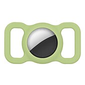 abordables Fundas Airtag-teléfono Funda Para Apple AirTag AirTag Estuche de silicona Portátil Con Llavero Anti-perdida Color sólido Silicona