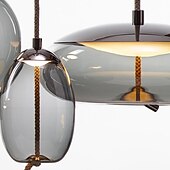 preiswerte Insellichter-LED Pendelleuchte Glas Kücheninsel Licht Single Design Galvanisierte LED Nordic Style 220-240V 110-120V