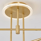 cheap Unique Chandeliers-LED Ceiling Light Modern Nordic Cluster Design Chandelier Copper Modern Style Sputnik Globe Brass 9 6 Heads 84cm 105 cm 220-240V 110-120V