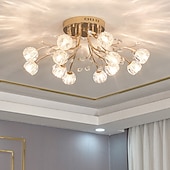 abordables Montajes al ras y montajes semi al ras-Diseño de linterna colgante de 80 cm, luces de montaje empotrado, metal galvanizado, led 220-240v