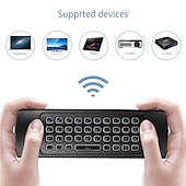Недорогие Приставки TV Box-заводская розетка mx3-a беспроводная 2,4 ГГц воздушная мышь мини-клавиатура мини-размер новинка 81 шт. клавиши мышь умный голосовой пульт дистанционного управления радиочастотная беспроводная