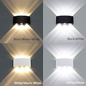 cheap Outdoor Wall Lights-3-Light 17cm LED Wall Lights Geometric Design Waterproof Outdoor Wall Lights Modern Minimalist Style Aluminum Living Room Bedroom Corridor Wall Light IP65 85-265V