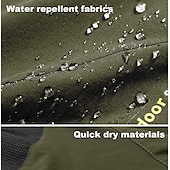 cheap Bottoms-Men&#039;s Water Resistant Work Pants Hiking Mountain Pants Trousers Military Outdoor Summer Ripstop Quick Dry Pants Spandex 4 Zipper Pockets Elastic Waist Lightweight Bottoms Navy Gray Black Army Green