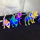 お買い得  ソーラーストリングライト-led ストリングライト 5 メートル 20 led ソーラーパワーストリングライトジュラ紀恐竜動物のライト暖かい白 rgb ホワイトクリスマス新年のクリエイティブパーティー装飾 1 セット