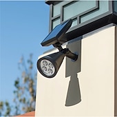 billiga Markbelysning-utomhus solvägglampor ip65 vattentät gräsmarklampa rgb byte 4 ledade pärlor landskapspotljus trädgård gräsmatta trädgård dekoration utomhusljus