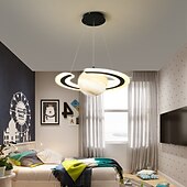 رخيصةأون تصميم الخط-أدى قلادة ضوء كوكب تصميم 45 سم فانوس غرفة نوم ضوء معدن مطلي التشطيبات الحديثة 220-240 فولت 110-120 فولت