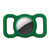 abordables Fundas Airtag-teléfono Funda Para Apple AirTag AirTag Estuche de silicona Portátil Con Llavero Anti-perdida Color sólido Silicona