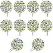 cheap LED Bi-pin Lights-10pcs 2W G4 LED Disc Bi-pin Light Bulb 200lm 21LED SMD2835 Warm White 20W Halogen Equivalent for Puck Lights in RV Trailers Campers Automotive Lighting 12-24V