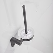 economico Set di accessori da bagno-set di accessori per il bagno, ferramenta per il bagno spazio alluminio parete grigio pistola portasciugamani / mensola angolare / porta accappatoio / porta carta igienica / portasciugamani / porta