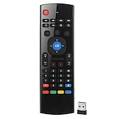 Недорогие Приставки TV Box-заводская розетка mx3-a беспроводная 2,4 ГГц воздушная мышь мини-клавиатура мини-размер новинка 81 шт. клавиши мышь умный голосовой пульт дистанционного управления радиочастотная беспроводная