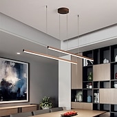 economico Luci Isola cucina-lampada a sospensione lineare a led cucina isola luce ufficio luce 1 testa 2 teste lampadario alluminio stile moderno eleganti finiture verniciate 220-240 v 110-120 v