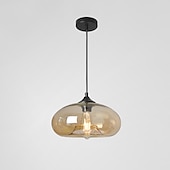 economico Luci Isola cucina-lampada a sospensione a led 28 cm lampada a sospensione design singolo in vetro elettrolitico moderno stile nordico 110-240 v