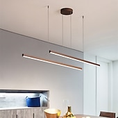 economico Luci Isola cucina-lampada a sospensione lineare a led cucina isola luce ufficio luce 1 testa 2 teste lampadario alluminio stile moderno eleganti finiture verniciate 220-240 v 110-120 v