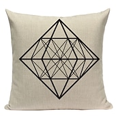 cheap Geometric Style-Geometry Double Side Cushion Cover 1PC Soft Throw Pillow Cover Cushion Case Pillowcase for Sofa Bedroom Livingroom Superior Quality Machine Washable  Outdoor Cushion for Sofa Couch Bed Chair