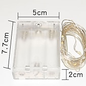tanie Łańcuchy świetlne baterii-Led string light miedziany drut string lights z baterią 3aa stabilną na bajkowej dekoracji wnętrz,
