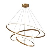 preiswerte Ring- und Runddesign-LED Pendelleuchte 80 cm Ring Kreis Laterne Desgin Kupfer Messing LED 110-120V 220-240V