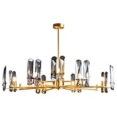 cheap Chandeliers-LED Pendant Light Crystal Chandelier Unique Design Copper Nordic Style 4 6 8 12 Heads 220-240V 110-120V