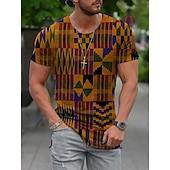 cheap Men&#039;s Plus Size T-shirts-Men&#039;s Plus Size Shirt Big and Tall Graphic Round Neck Print Short Sleeve Summer Spring &amp; Summer Basic Casual Big and Tall Street Casual Tops