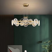 economico Lampadari-lampada a sospensione a led moderno lusso design cerchio oro design sputnik lampadario design rame stile moderno sputnik ottone 9 12 15 teste 220-240v 110-120v