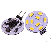 voordelige Ledlampen met twee pinnen-led rond bereik lamp 5 stuks g4 15 leds 5730 smd 12v - 24v dc ac wit warm koud wit