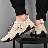 billiga Snygga snörskor-stilfulla avslappnade brittiska sneakers för män, ventilerande mesh med bläckfisksula, fashion forward