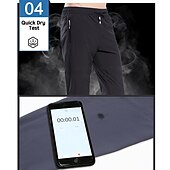 voordelige Bodems-Dames Wandelbroek Zomer Buiten Ademend Sneldrogend Rekken Lichtgewicht Broeken / Regenbroek / Overbroek Kleding Onderlichaam Trekkoord Zak met rits Elastische taille Zwart Paars Elastaan Jagen Vissen