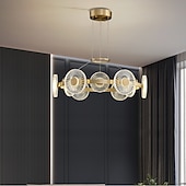 economico Lampadari-lampada a sospensione a led moderno lusso design cerchio oro design sputnik lampadario design rame stile moderno sputnik ottone 9 12 15 teste 220-240v 110-120v