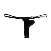 economico Intimo esotico da Uomo-perizoma e perizoma da uomo tinta unita mutandine elastiche 1 pezzo intimo traslucido t-pants rosa cipria m/club
