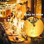 baratos Alimentado por Pilha-100 unidades de luzes de natal de fadas operadas por bateria de 7 pés 20 led à prova d &#039;água mini luzes de corda do firefly com fio de prata flexível para peças centrais de casamento pote de pedreiro
