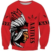 economico Felpe 3D da uomo-Per uomo Unisex Stampe astratte Umano Felpa Felpa pullover Manica lunga Felpa Rotonda Originale Essenziale Grande e alto Stampa 3D Informale Giornaliero Per eventi Stampa Primavera &amp; Autunno