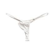 economico Intimo esotico da Uomo-perizoma e perizoma da uomo tinta unita mutandine elastiche 1 pezzo intimo traslucido t-pants rosa cipria m/club
