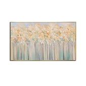 お買い得  花/植物画-ハング塗装油絵 手描きの 縦式 抽象画 風景 コンテンポラリー 近代の インナーフレームなし(枠なし)