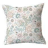 baratos estilo floral e plantas-jardim floral capa de almofada dupla lateral 1 unidade capa de travesseiro macio capa de almofada fronha para sofá quarto sala de estar almofada externa lavável à máquina de qualidade superior para