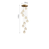 voordelige Unieke kroonluchters-kroonluchter led hanglamp globe ontwerp cluster ontwerp koper formele stijl moderne 10 15 20 heads 220-240v 110-120v