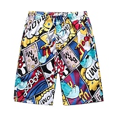 abordables maillot de bain boxer homme-maillot de bain pour hommes short de plage à séchage rapide cordon de serrage léger avec taille et poches élastiques