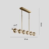 cheap Chandeliers-LED Pendant Light Chandelier Modern Gold 6 8 10 12 Heads Ring Design Copper Globe Brass Modern 220-240V 110-120V