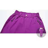 halpa Housut ja shortsit-Naisten Vaellushousut Kesä Ulko- Hengittävä Vedenkestävä Nopea kuivuminen Kevyt Housut Alaosat Joustava vyötärö Vetoketjullinen tasku Violetti Musta Spandex Metsästys Kalastus Kiipeily M L XL XXL XXXL